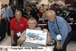 Kenny Youngblood with Roger Gorringe (left) and Andy Willsheer (right)